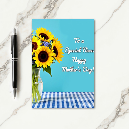 Sunflower Bouquet Mothers Day Card
