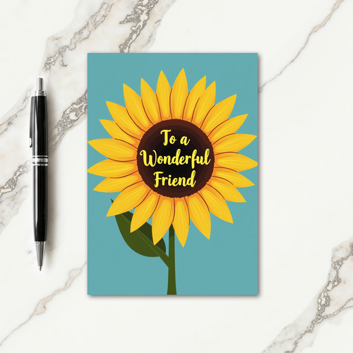 Sunflower Friend Mothers Day Card