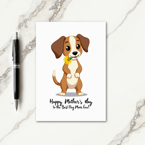 Sunflower Mothers Day Animal Card