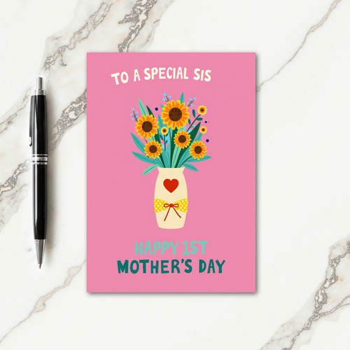 Sunflower Mothers Day Art Card
