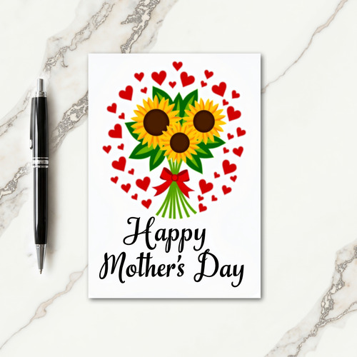 Sunflower Mothers Day Card