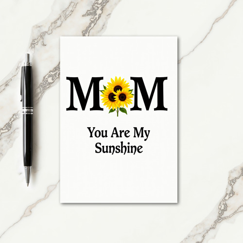 Sunflower Mothers Day Love Card
