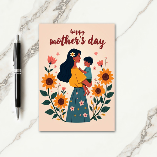 Sunflower Mothers Love Card