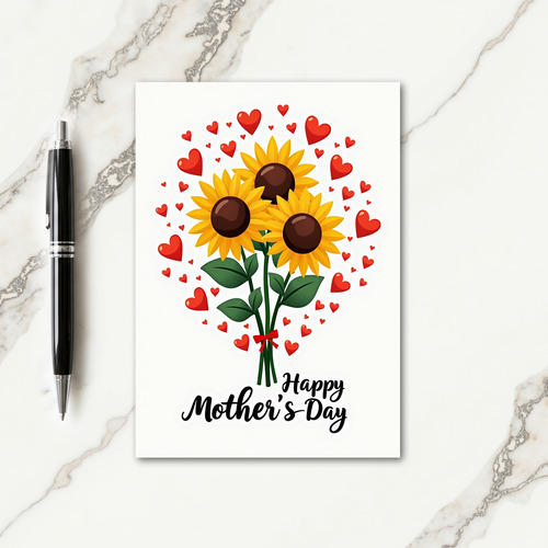 Sunflowers Mothers Day Card