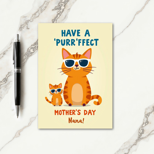 Sunglass Cats Mothers Day Card