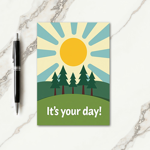 Sunlit Birthday Wishes Card