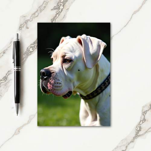 Sunlit Canine Portrait Card