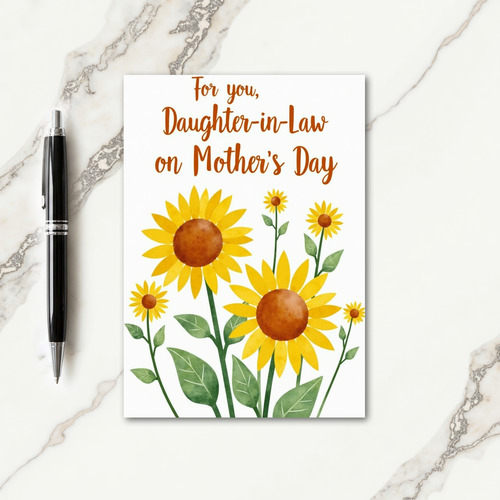 Sunlit Daughterinlaw Mothers Day Card