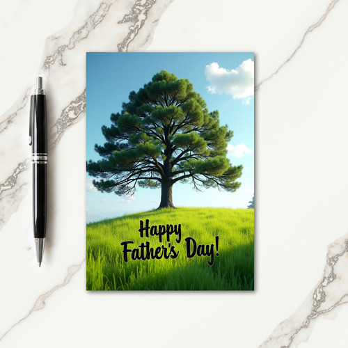 Sunlit Fathers Day Scene Card