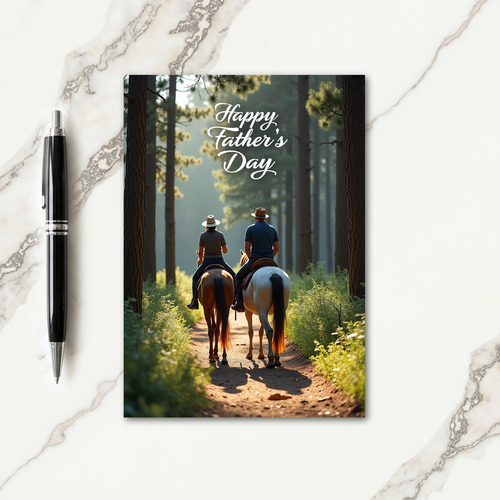 Sunlit Fathers Day Trail Card