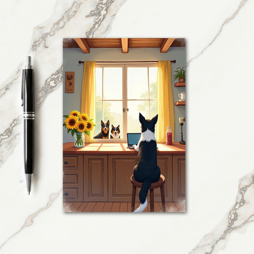 Sunlit Fathers Day Work Card