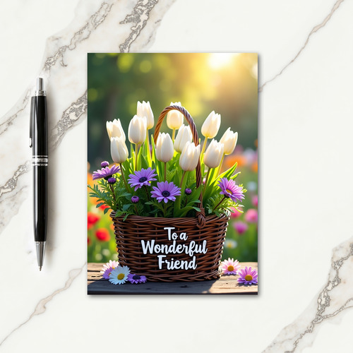 Sunlit Floral Friend Card