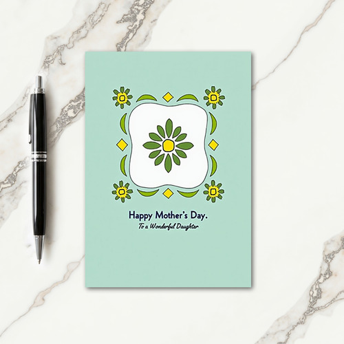 Sunlit Flowers Mothers Day Card