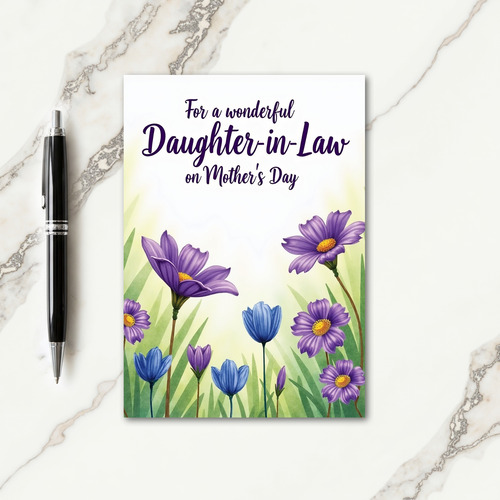 Sunlit Meadow Mothers Day Card