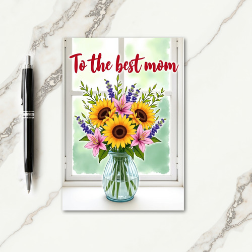 Sunlit Mothers Day Card