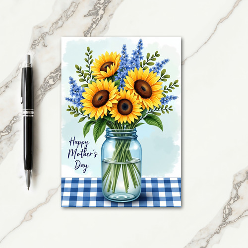 Sunlit Mothers Day Flower Card