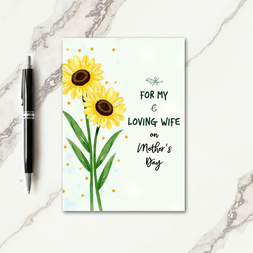 Sunlit Mothers Day Wish Card