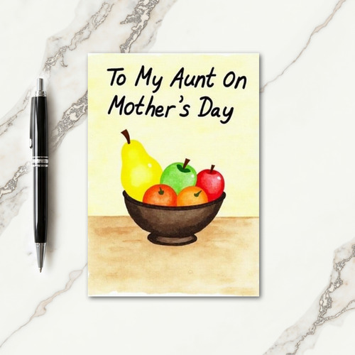 Sunlit Pear Mothers Day Card