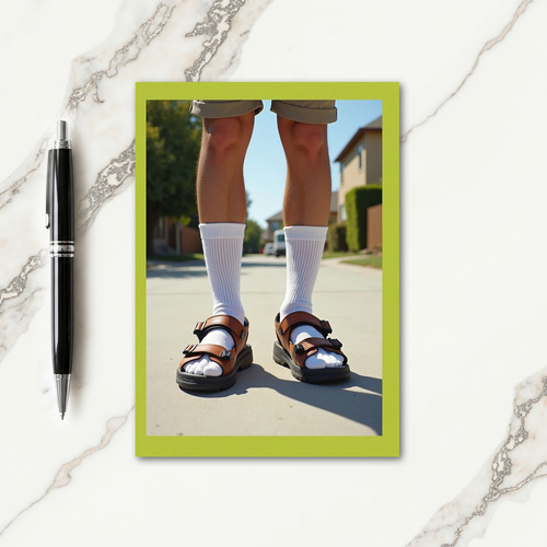 Sunlit Socks Fathers Day Card