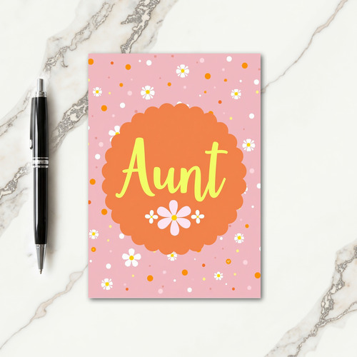 Sunny Aunts Day Daisies Card