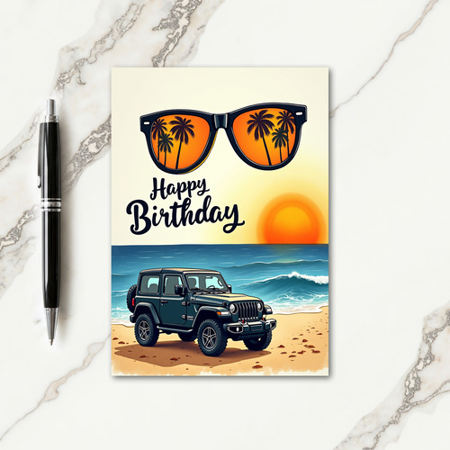 Sunny Beach Eyewear Card