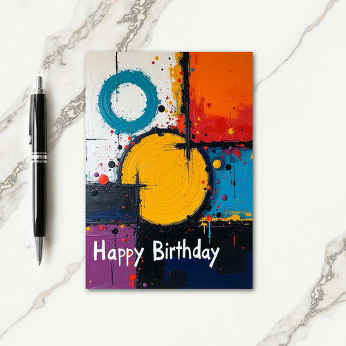 Sunny Birthday Art Card