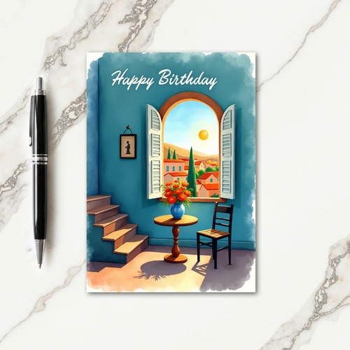 Sunny Birthday Window Card