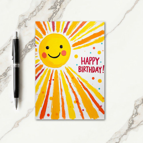 Sunny Burst Birthday Card