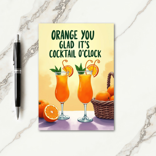 Sunny Citrus Birthday Card
