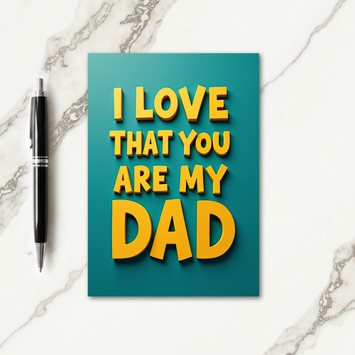 Sunny Dads Day Greeting Card