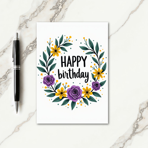 Sunny Daisy Birthday Card