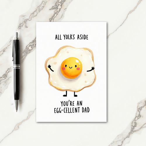 Sunny Fathers Day Breakfast Card