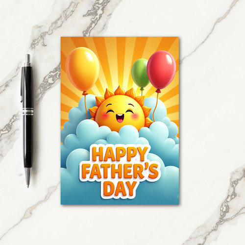 Sunny Fathers Day Greeting Card
