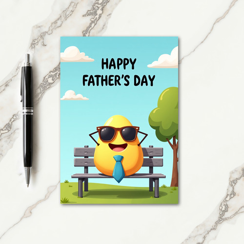 Sunny Fathers Day Scene Card