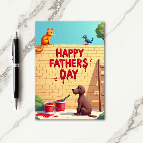 Sunny Fathers Day Wall Card