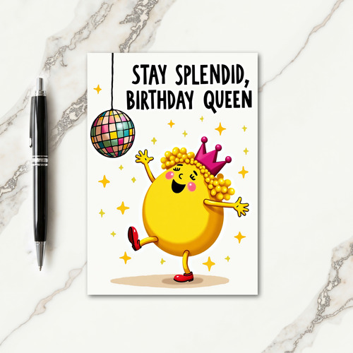 Sunny Figure Birthday Card