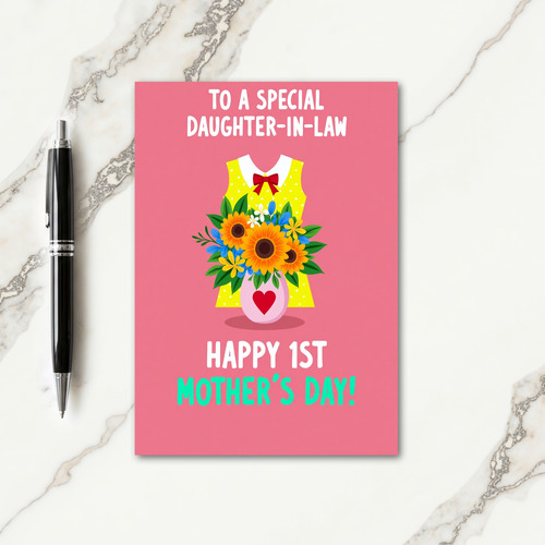 Sunny Floral Mothers Day Card