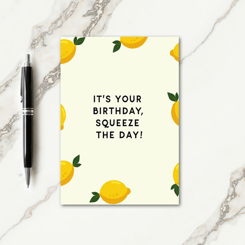 Sunny Fruit Birthday Card