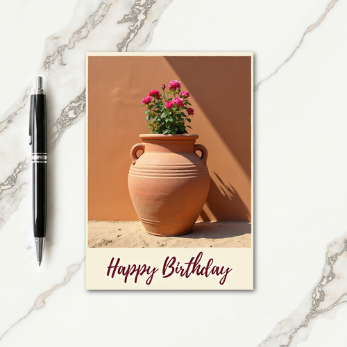 Sunny Fuchsia Birthday Card