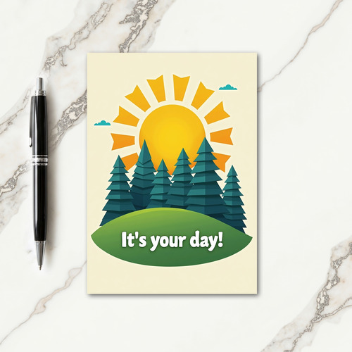 Sunny Landscape Birthday Card