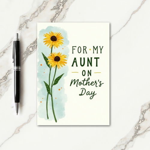 Sunny Mothers Day Aunt Card