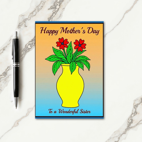 Sunny Mothers Day Hearts Card