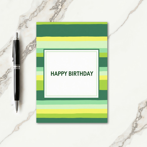 Sunny Organic Birthday Card