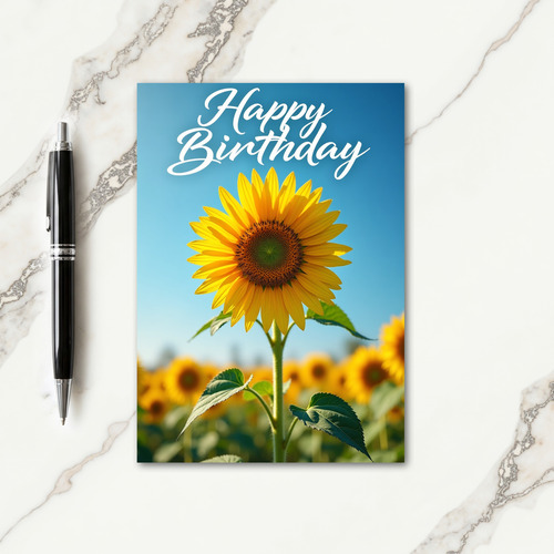 Sunny Petal Birthday Card