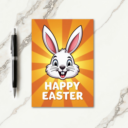 Sunny Rabbit Burst Animated Card