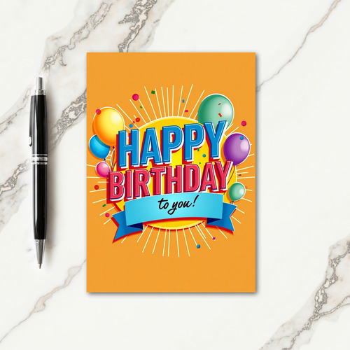 Sunny Ray Birthday Card