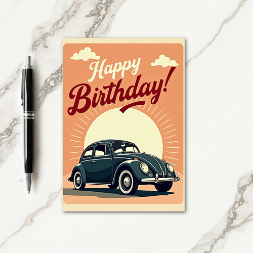 Sunny Ride Birthday Card