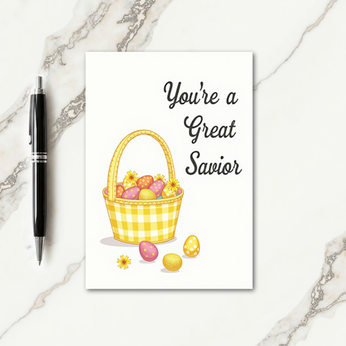 Sunny Spring Basket Egg Card