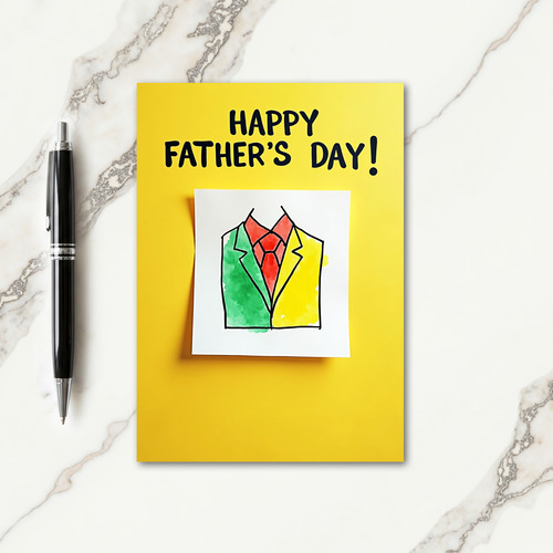Sunny Tie Fathers Day Card