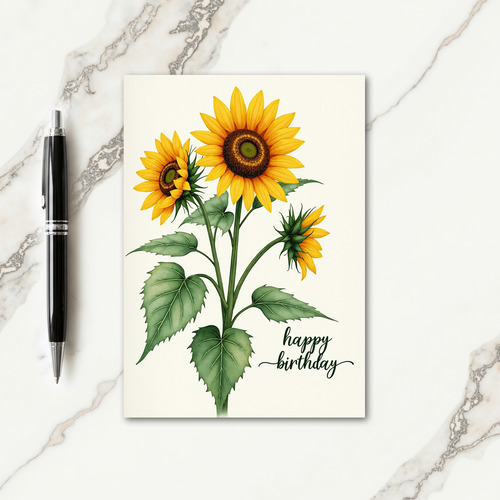 Sunny Trio Birthday Card